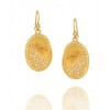 Melinda Maria Pod Earrings with White Diamond Pave Stones - Earrings - $125.00 
