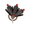 JOLI JEWELRY Jet and Coral Flower Pin Brooch - Jewelry - $99.00 