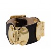 CC Skye Hinge Bracelet Cuff with Buckle in Black - Armbänder - $175.00  ~ 150.30€