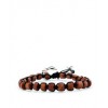 CHAN LUU MEN'S Brown Serpentine Stone Single Wrap Bracelet on Black Cord - Zapestnice - $70.00  ~ 60.12€