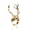 DIGBY & IONA Gold Vermeil 14 Point Stag Ring - Ringe - $250.00  ~ 214.72€