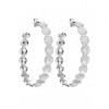 MELINDA MARIA Sabina Infinity Pod Hoop Earrings in Sterling Silver with Diamond CZs - Orecchine - $200.00  ~ 171.78€