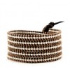 CHAN LUU Limited Sterling Silver Wrap Bracelet on Sippa Leather - Zapestnice - $209.00  ~ 179.51€