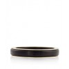 BEN AMUN Skinny Black Resin Bangle with 24k Gold Trim - Bracelets - $80.00 