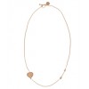 Melinda Maria Textured Heart and Arrow Necklace in Rose Gold - Colares - $95.00  ~ 81.59€
