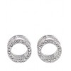 LISA FREEDE Small Circle Huggie Earrings in Silver as seen on Angelina Jolie - Uhani - $53.00  ~ 45.52€