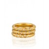 MELINDA MARIA Galaxy Stacking Ring in Gold with White Diamond - Pierścionki - $65.00  ~ 55.83€