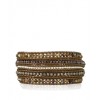 CHAN LUU Abalone Mix Wrap Bracelet on Kansa Leather - 手链 - $214.00  ~ ¥1,433.87