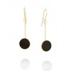 RONNI KAPPOS Jet Black Drop Earrings - Aretes - $89.00  ~ 76.44€