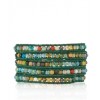 CHAN LUU Aqua Agate Wrap Bracelet on Teal Leather - Bracelets - $189.00 