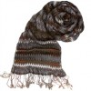 TOLANI Zig Zag Scarf in Brown/Grey as seen on Lindsay Lohan - Cachecol - $79.00  ~ 67.85€