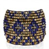 CHAN LUU Lapis Mix Cuff Bracelet on Black Cord - ブレスレット - $379.00  ~ ¥42,656