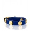 CC Skye Gold Screw Patent Leather Bracelet in Electric Blue - Bracelets - $89.00 