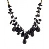 CHAN LUU Faceted Onyx Necklace on Black Waxed Linen Cord - Halsketten - $225.00  ~ 193.25€