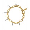 JOOMI LIM Metal Luxe Spike Bracelet in Gold with Rhodium Spikes - Zapestnice - $95.00  ~ 81.59€