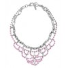 JOOMI LIM Let Them Eat Cake Silver Spike and Rose Crystal Necklace - Halsketten - $495.00  ~ 425.15€