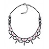 JOOMI LIM Let Them Eat Cake Black and Rose Crystal with Spikes Necklace - 项链 - $380.00  ~ ¥2,546.13