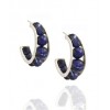 CHAN LUU Sodalite Faceted Hoop Earrings - Серьги - $170.00  ~ 146.01€