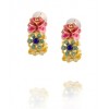 KENNETH JAY LANE Flower Garden Party Hoop Earrings - Earrings - $129.00 