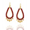 CHAN LUU Red Coral Earrings with Gold Vermeil Nuggets - Aretes - $139.00  ~ 119.39€