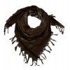 LEIGH & LUCA Best Of Animals Scarf Wrap in Coffee with Dark Silver Foil - Scarf - $165.00 