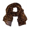 THEODORA & CALLUM Black Multi Leopard Voyager Silk Scarf - Scarf - $219.00 