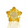 NOIR Star Shaped Flower Ring in Matte Gold - Pierścionki - $140.00  ~ 120.24€