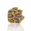 NOIR Waves Fold Over Pave Ring - Anelli - $110.00  ~ 94.48€