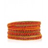CHAN LUU Carnelian Wrap Bracelet on Sunset Leather - Pulseras - $198.00  ~ 170.06€