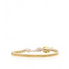 CHAN LUU Gold Vermeil Nugget Single Wrap Bracelet on Pearl Leather - Bransoletka - $98.00  ~ 84.17€