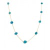 CHAN LUU 39" Turquoise Necklace on Gold Chain - Naszyjniki - $339.00  ~ 291.16€