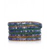 CHAN LUU Custom Sodalite Wrap Bracelet on Berol Leather - Zapestnice - $205.00  ~ 176.07€