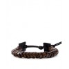 CHAN LUU Bronzite Single Wrap Bracelet on Black Leather - ブレスレット - $188.00  ~ ¥21,159