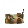 CHAN LUU Jade Mix Tapestry Cuff Bracelet - Bracelets - $229.00 