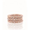 MELINDA MARIA Galaxy Stacking Ring in Rose Gold with White Diamond - Rings - $65.00 