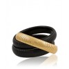 CC SKYE Triple Cobra Bracelet in Black/Gold - Zapestnice - $150.00  ~ 128.83€