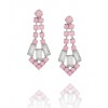 JOOMI LIM Let Them Eat Cake Silver with Rose and White Crystal Earrings - Uhani - $169.00  ~ 145.15€