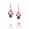CHAN LUU Dark Purple Jade Earrings - Earrings - $99.00 