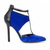 Adele t-strap heel - Black Crystal Blue - Shoes - $59.95 