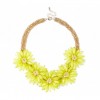 Oversized floral necklace  - Citrine - Collares - $59.95  ~ 51.49€