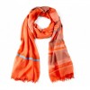 Stripe Scarf  - Coral - 丝巾/围脖 - $24.95  ~ ¥167.17