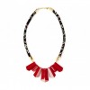 Tribal Statement Necklace  - Red - Necklaces - $49.95 