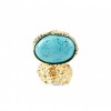 Oversized Stone Armor Ring  - Turquoise - Rings - $49.95 
