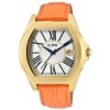 a_line Women's Adore Silver Dial Orange Genuine Leather 80008-YG-02-OR - Watches - $129.00 