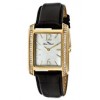 Lucien Piccard Women's Coca White Austrian Crystal White MOP Dial Black Genuine Leather 11593-YG-02M-BLK - Watches - $79.99 