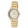 Lucien Piccard Women's Monte Velan White Austrian Crystal ChampagneTextured Dial Gold Tone IP Stainless Steel 11696-YG-10 - Watches - $149.99 