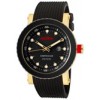 Red Line Men's Compressor Black Ceramic Bezel Gold Tone IP Case Black Silicone 18002-YG-01 - Watches - $149.99 