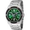 SWISS LEGEND Men's Throttle Chronograph Green Dial Black IP Bezel Stainless Steel 40025P-88-BB - Watches - $159.99 