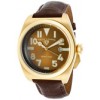 SWISS LEGEND Men's Heritage Brown Dial Gold Tone IP Case Brown Genuine Leather 20434-YG-04 - Watches - $149.99 