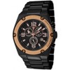 SWISS LEGEND Men's Throttle Chronograph Rose Gold Tone Bezel Black IP Stainless Steel 40025P-BB-11-RB - Watches - $159.99  ~ £121.59